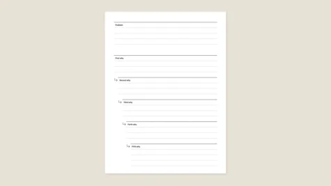 Daily planner template for reMarkable tablet