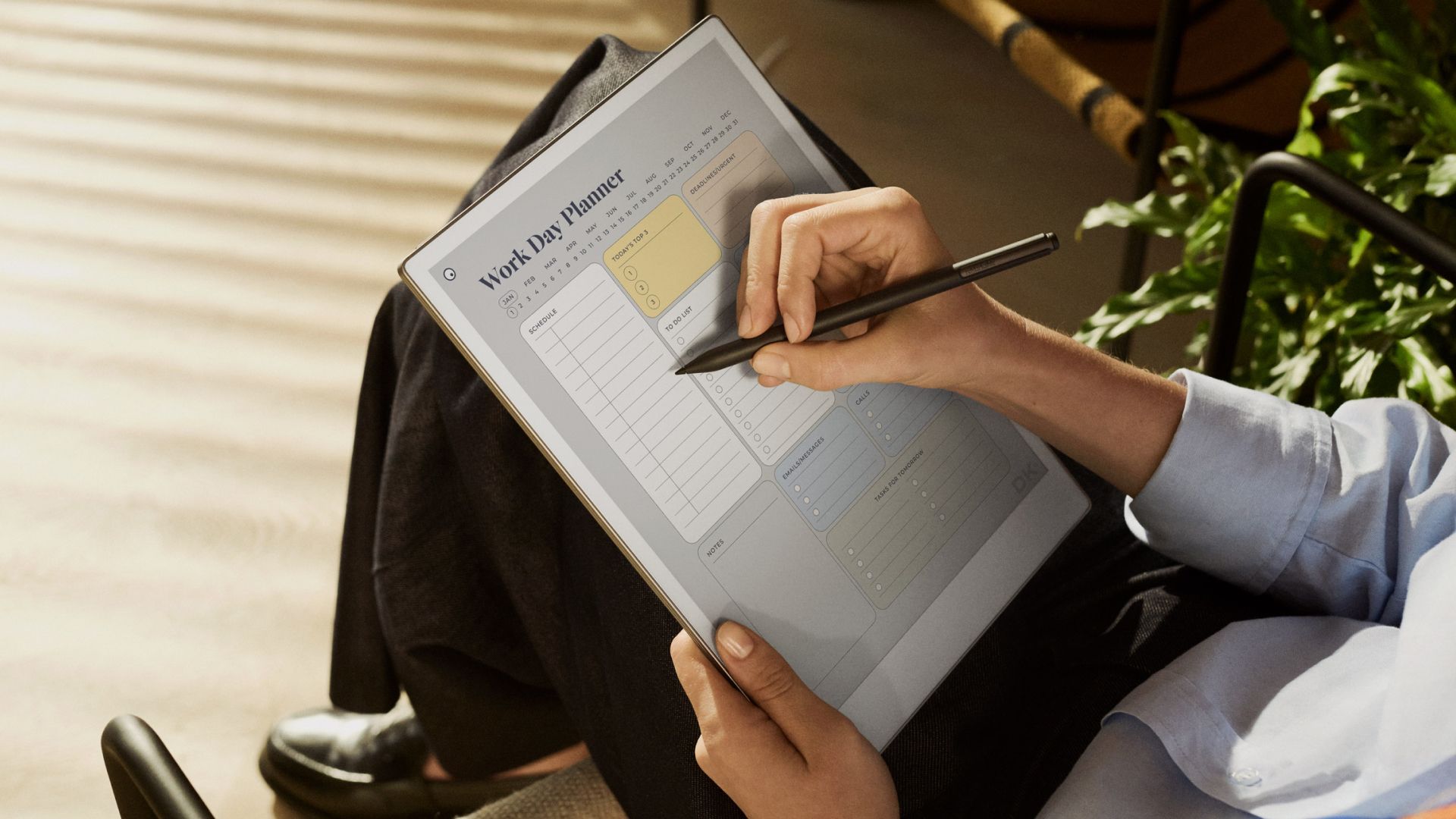 Work day planner from DesignersKitco for reMarkable tablet