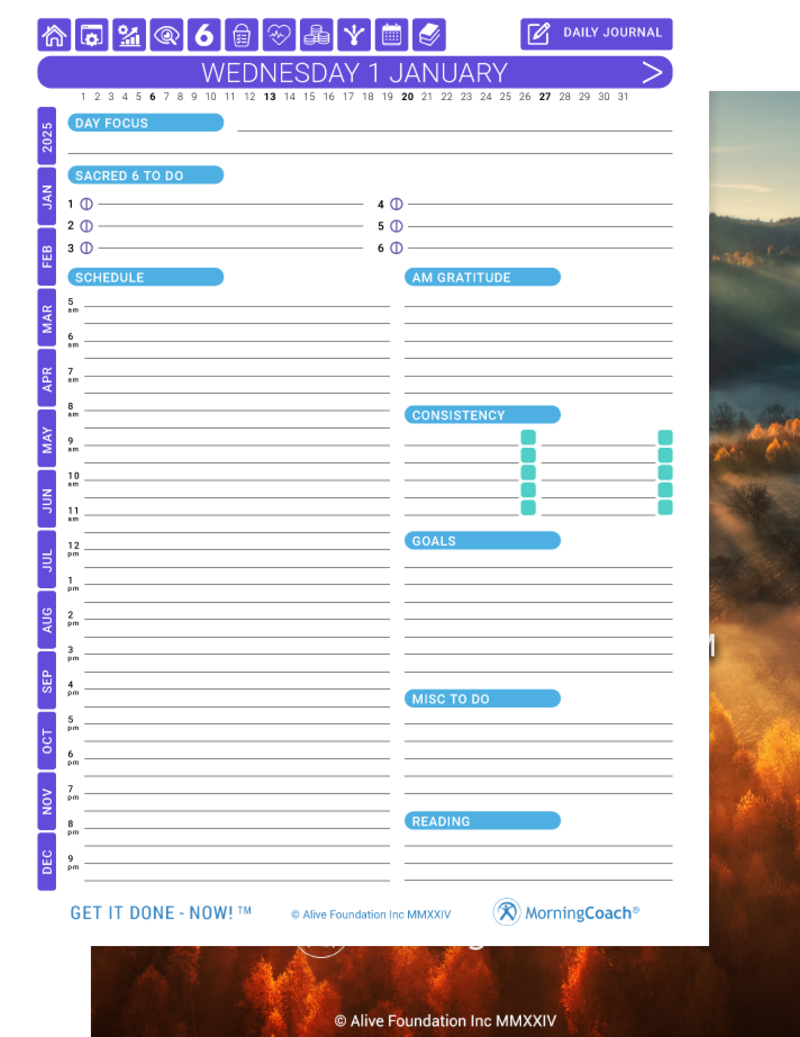 Get It Done - Now! planner from Morning Coach for the reMarkable tablet