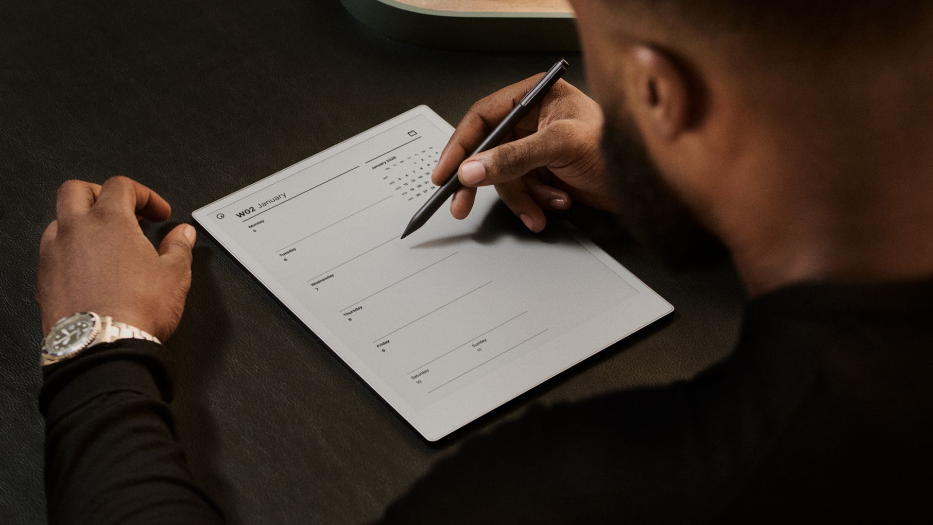 Weekly 2026 calendar from Giuseppe Farina for reMarkable tablet