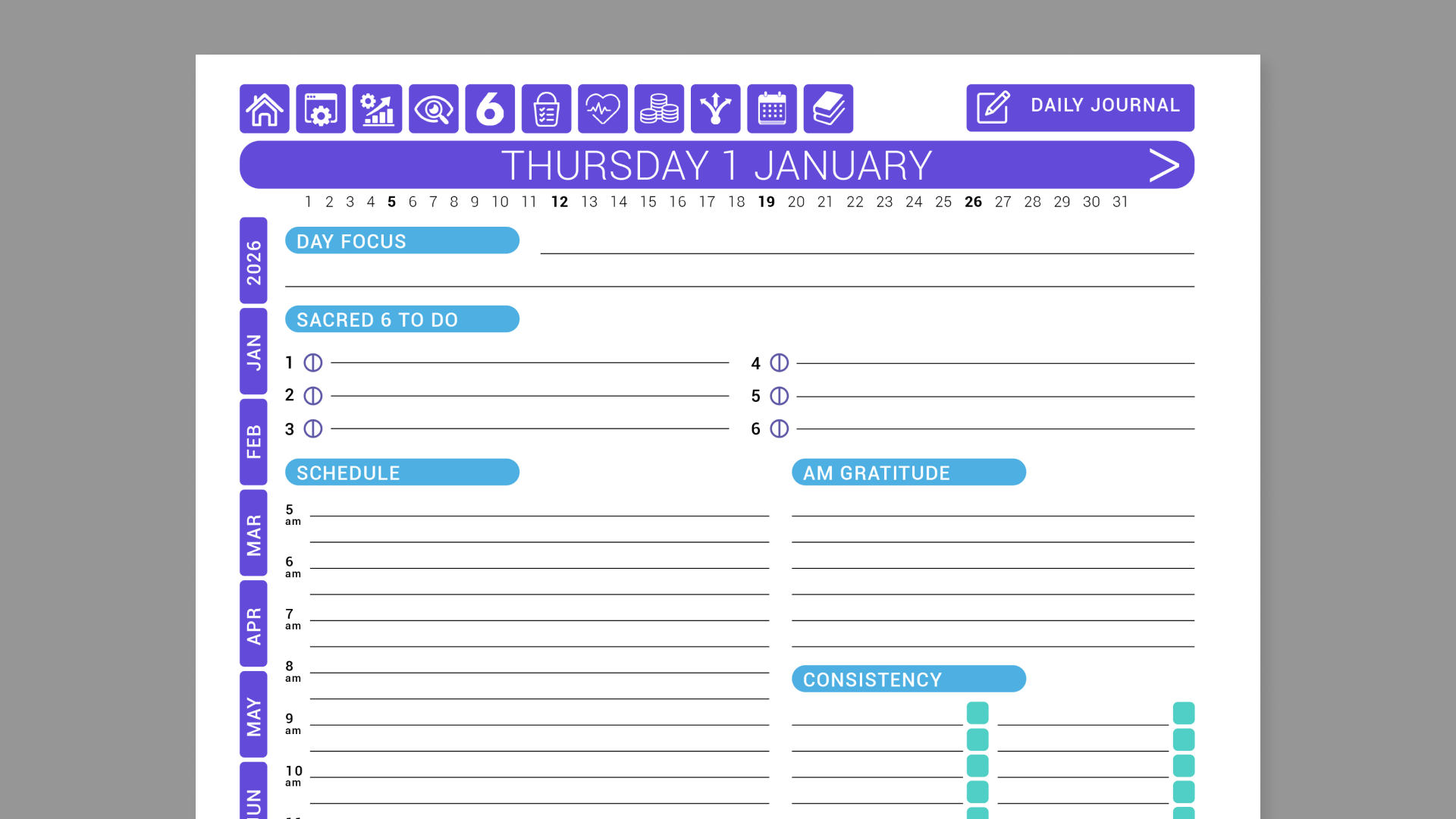 Get It Done - Now! planner from Morning Coach for the reMarkable tablet