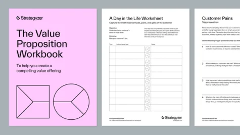 The Value Proposition Workbook from Strategyzer