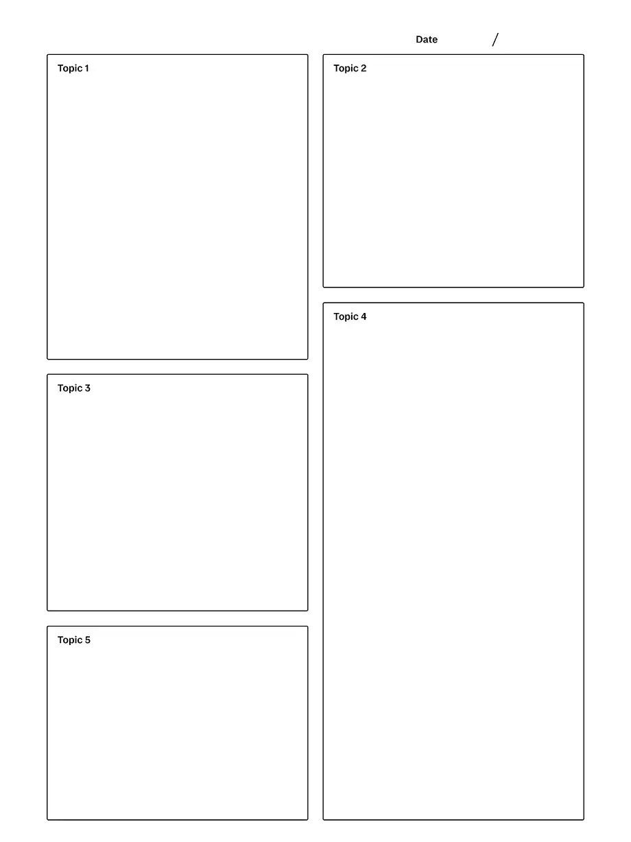 Chart Method Notes Template reMarkable Methods