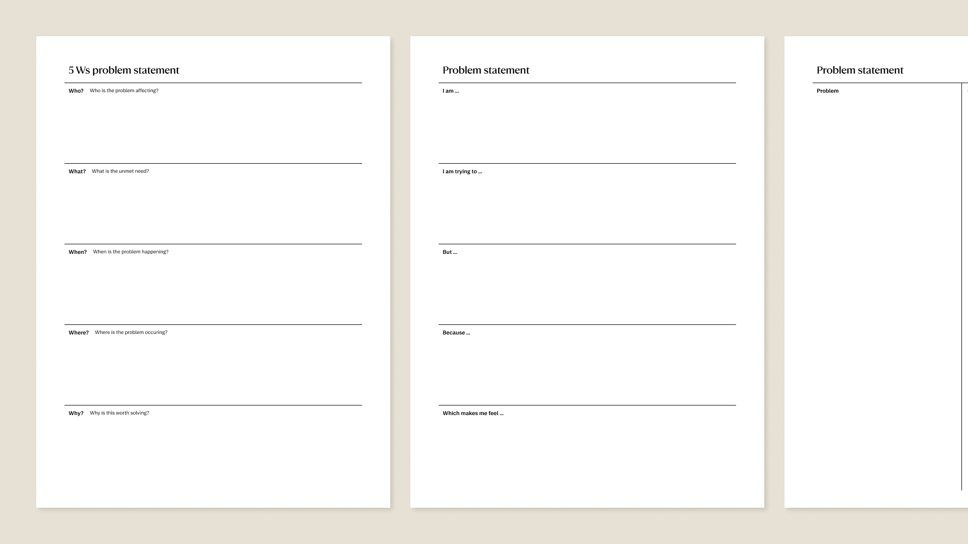 Problem solving workbook for reMarkable tablet