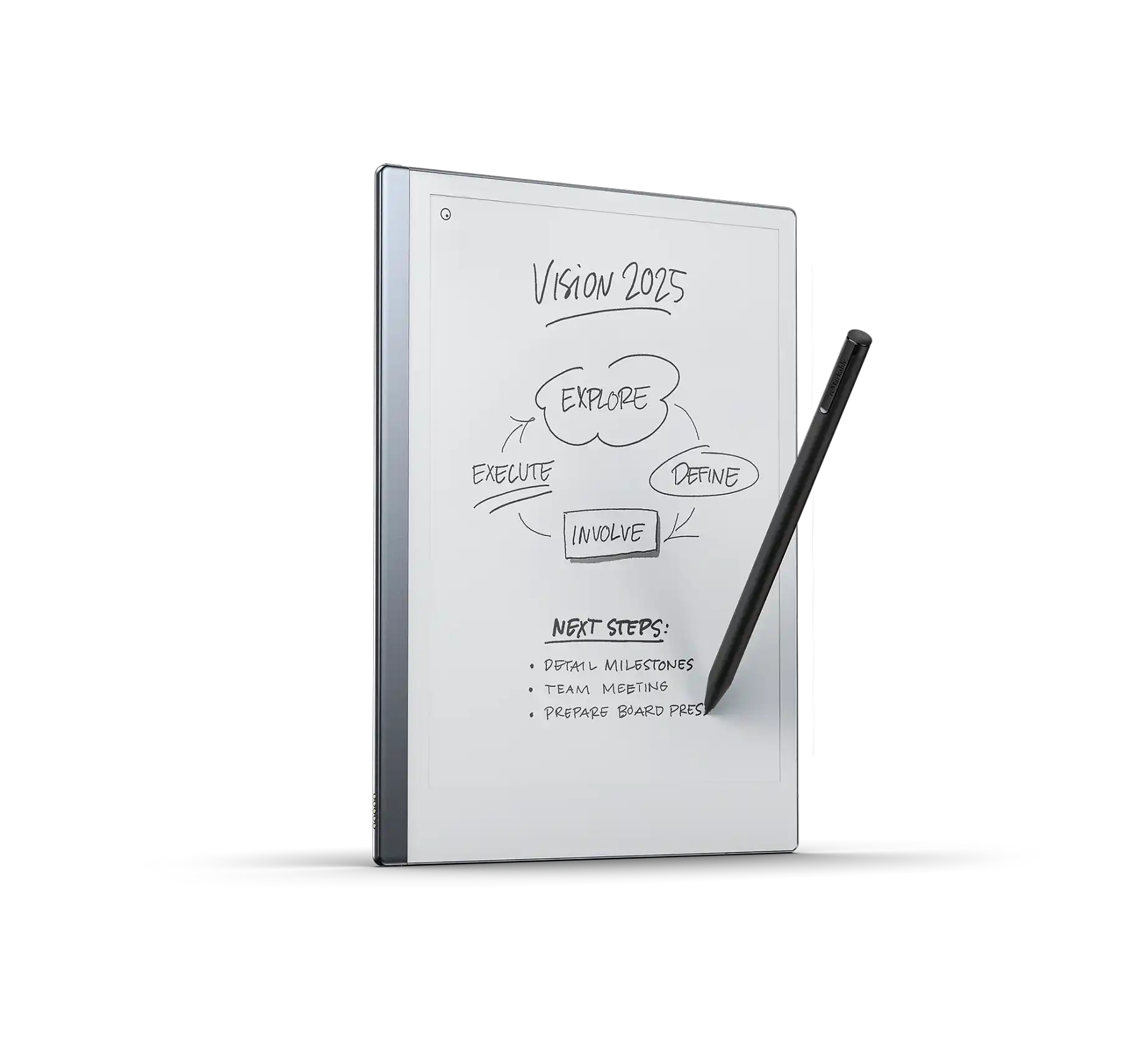 reMarkable 2 with badge