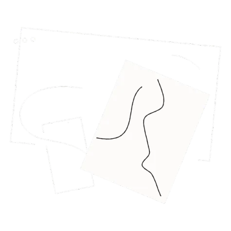 A line illustration of a "broken workflow"
