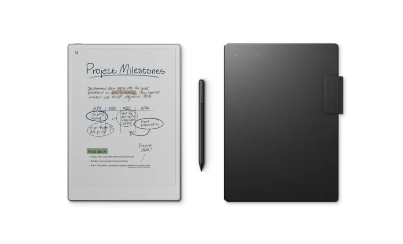 reMarkable Paper Pro - Marker Plus - Book Folio (leather)