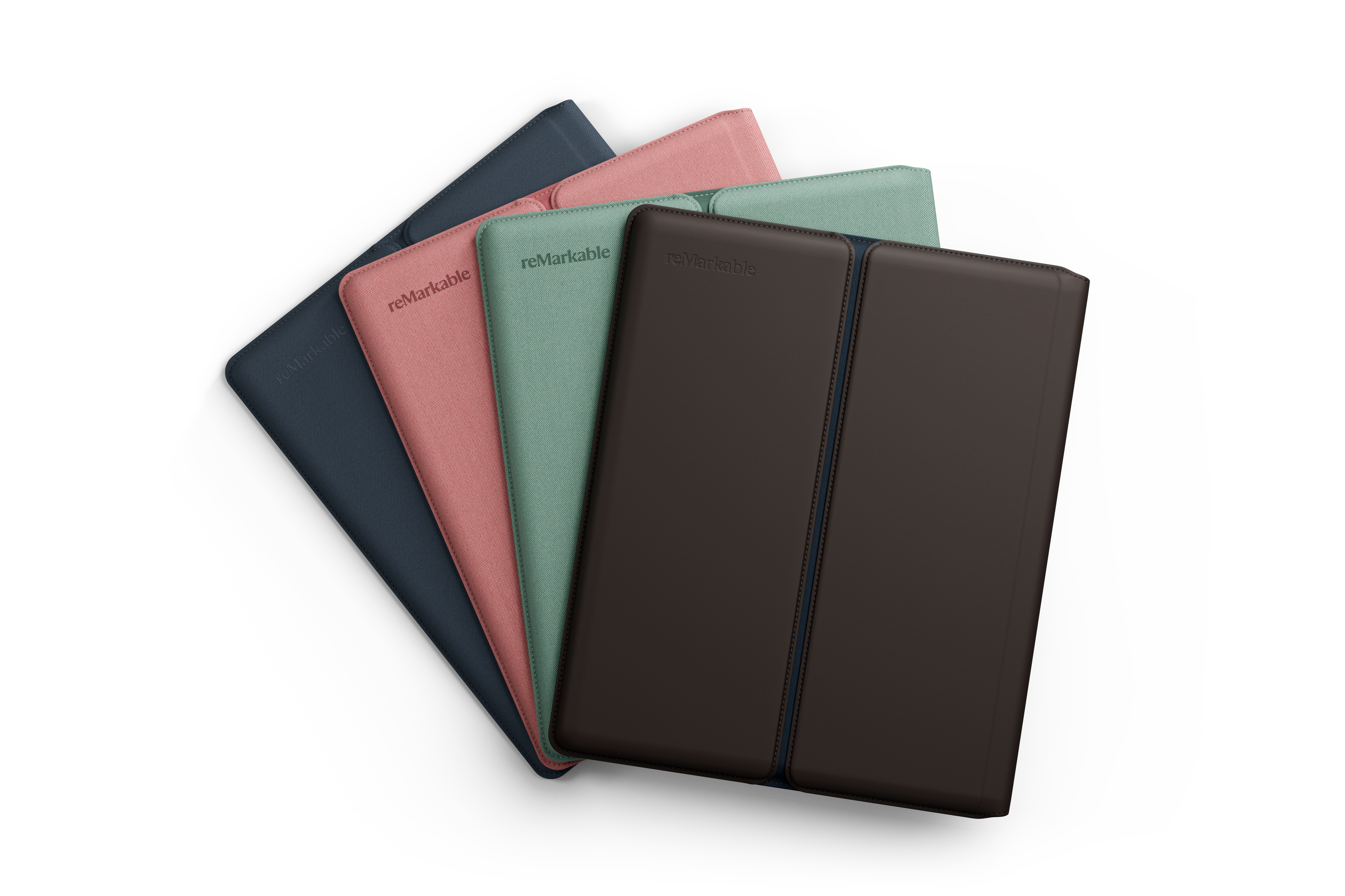 reMarkable Paper Pure comes with a Sleeve Folio in four new colours — Ocean Blue, Mist Green, Desert Pink and Leather Forest Brown.