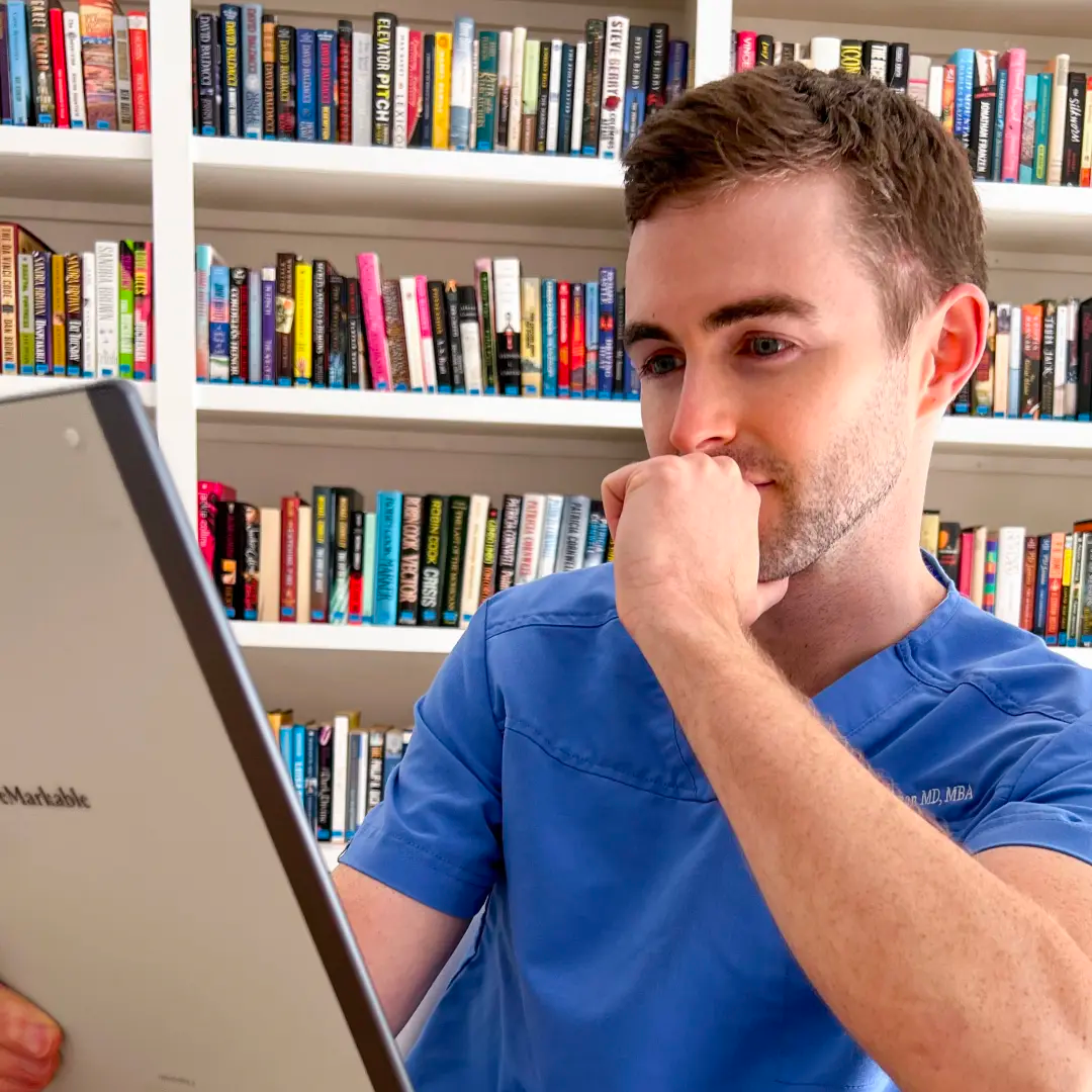 Jake Goodman reading on reMarkable 2