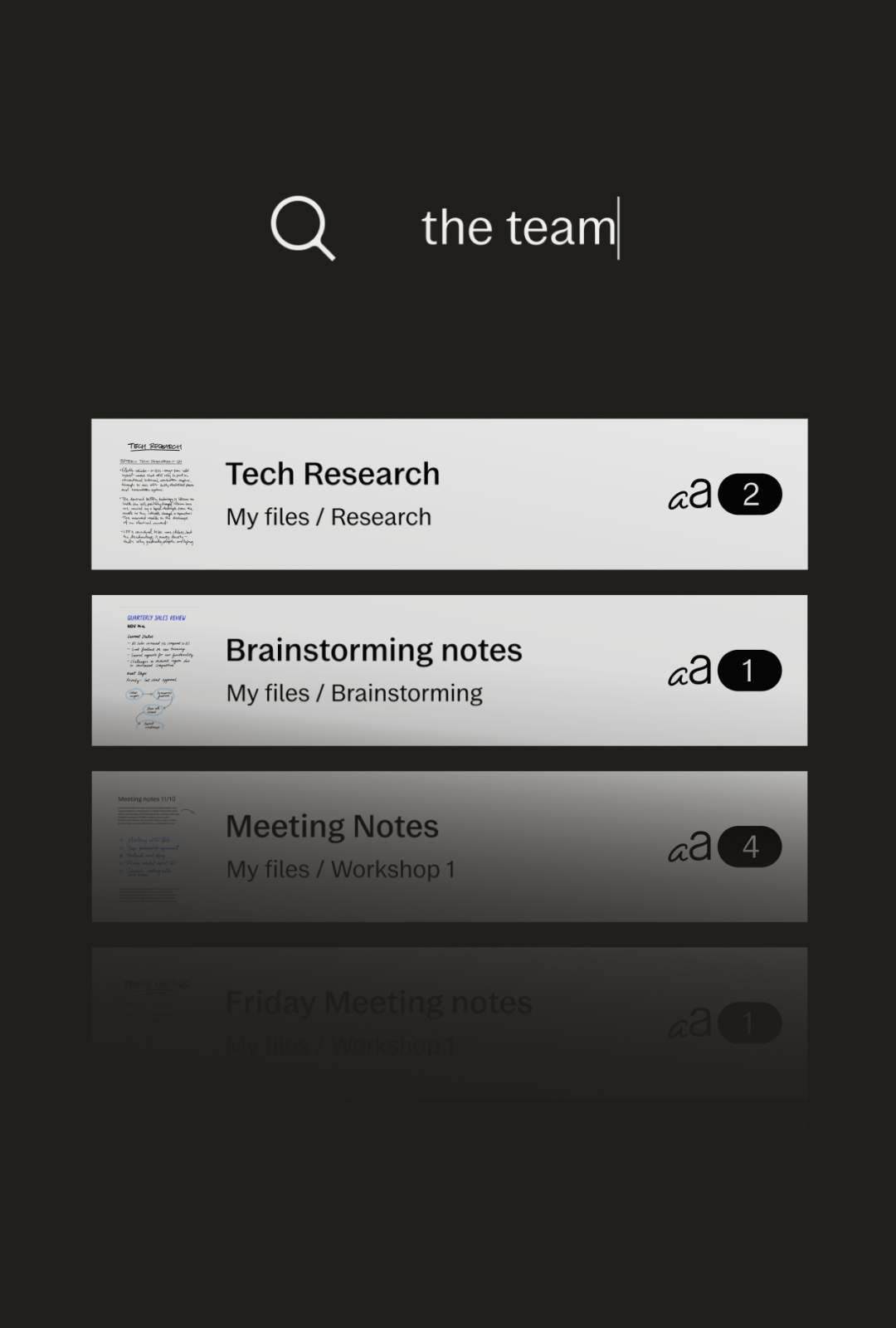 Remarkable with a type folio being typed on.