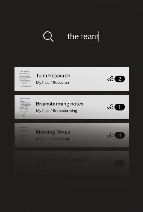 Remarkable with a type folio being typed on.