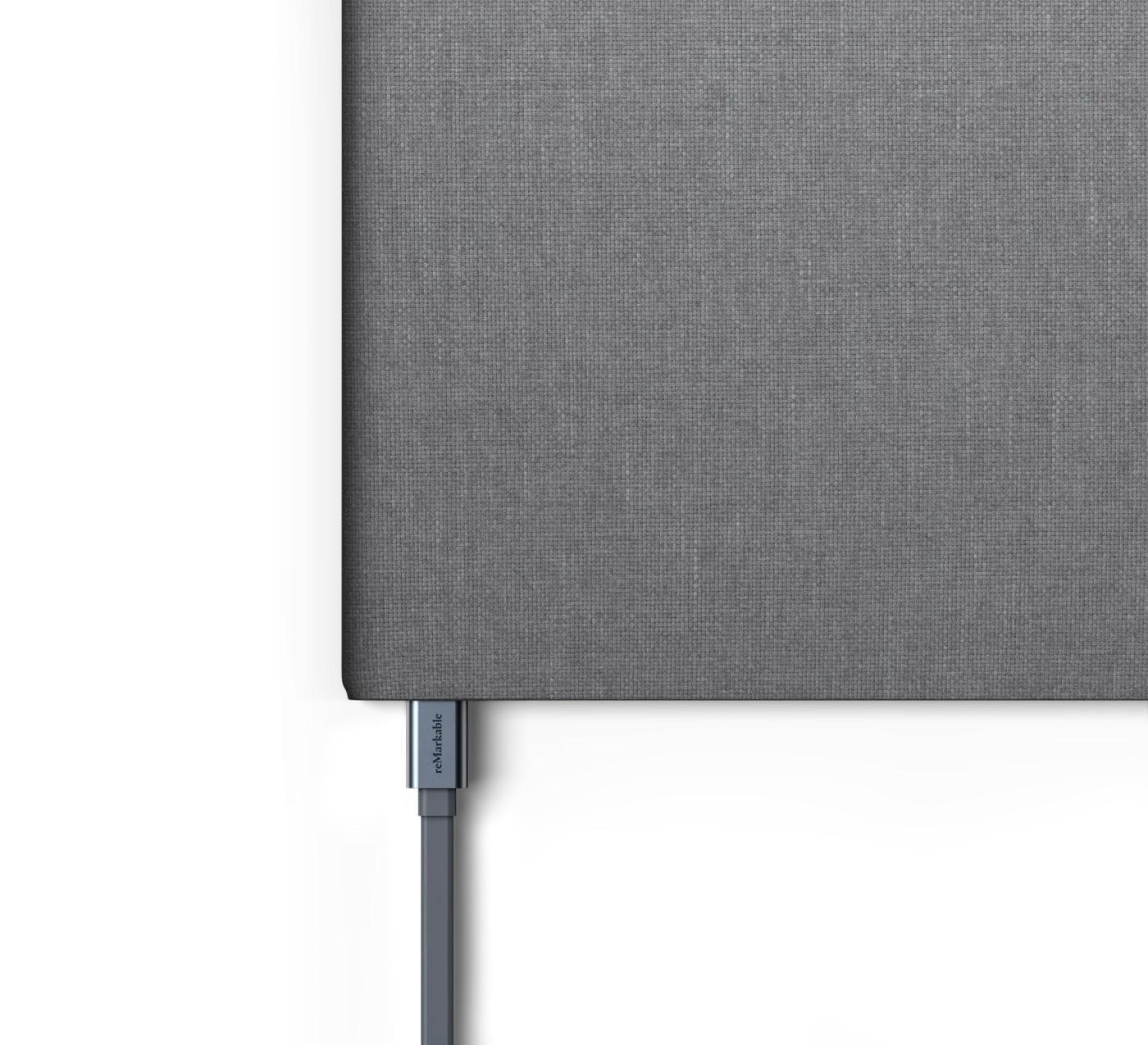 Cable connected to reMarkable 2 alternative angle