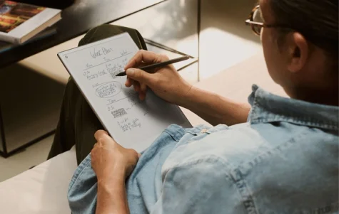 Sitting and writing on a reMarkable Paper Pro