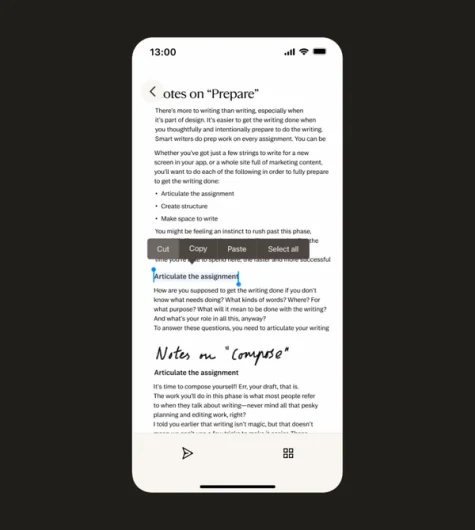A detailed close-up of the back of the reMarkable Paper Pro. The focus is on the smooth, matte finish of the anodized aluminum chassis and the minimalist reMarkable logo engraved on the surface.