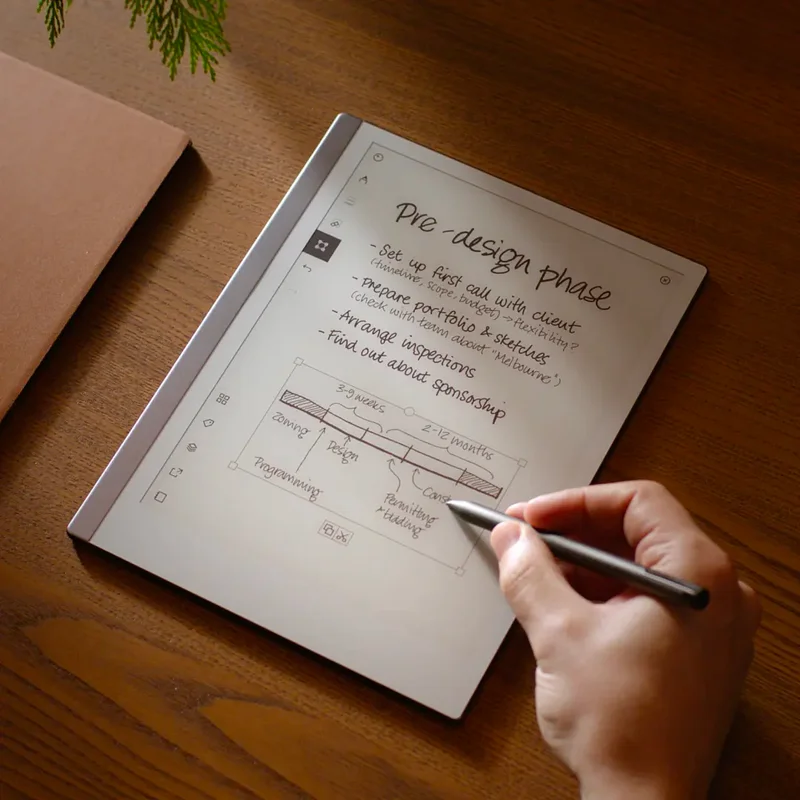 reMarkable paper tablet on table
