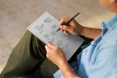 reMarkable Paper pro being used in daylight