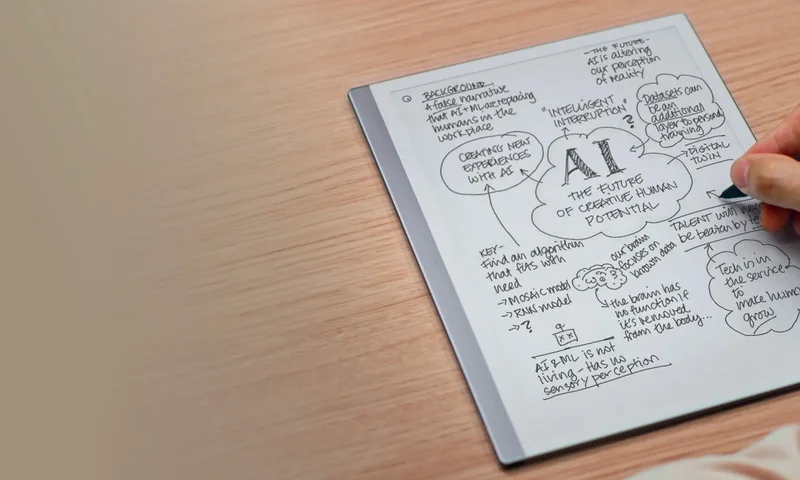 reMarkable tablet on table