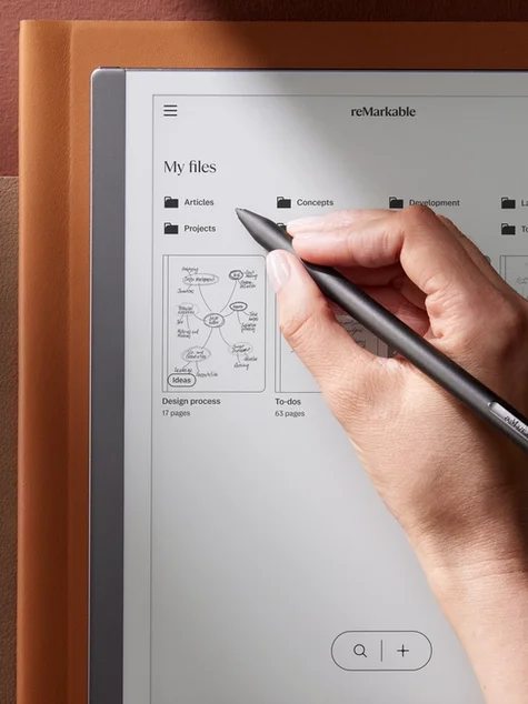 reMarkable 2 wird zum Organisieren von Dokumenten und Ordnern verwendet