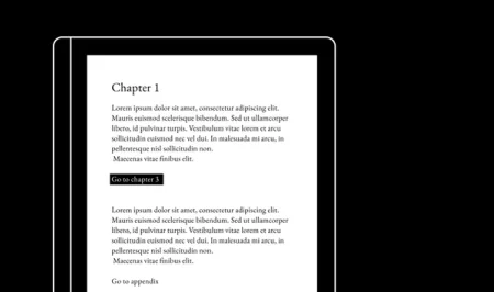Illustration of how navigation links look in a PDF on reMarkable 2