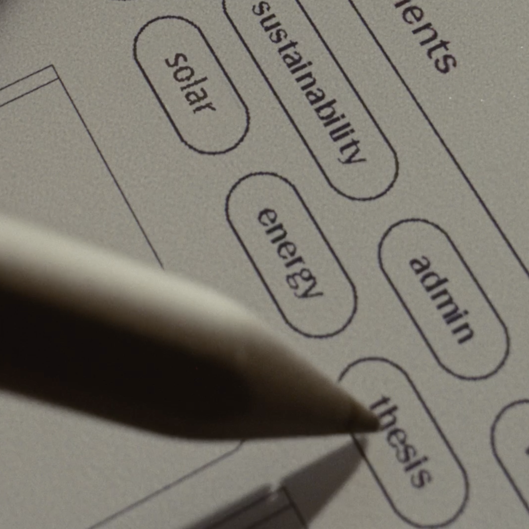 A Marker Plus selecting a tag on the reMarkable Paper Pro.