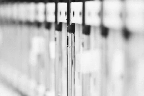 Close-up image of hardware component