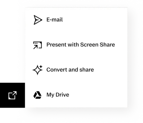 The sharing user interface element