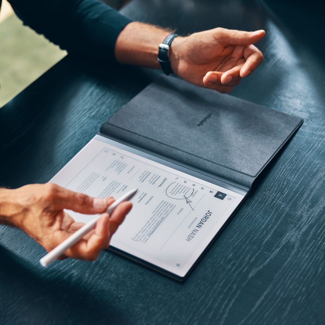 Showing file overview on reMarkable 2