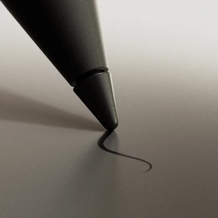 Marker drawing a line on the reMarkable Paper Pro.
