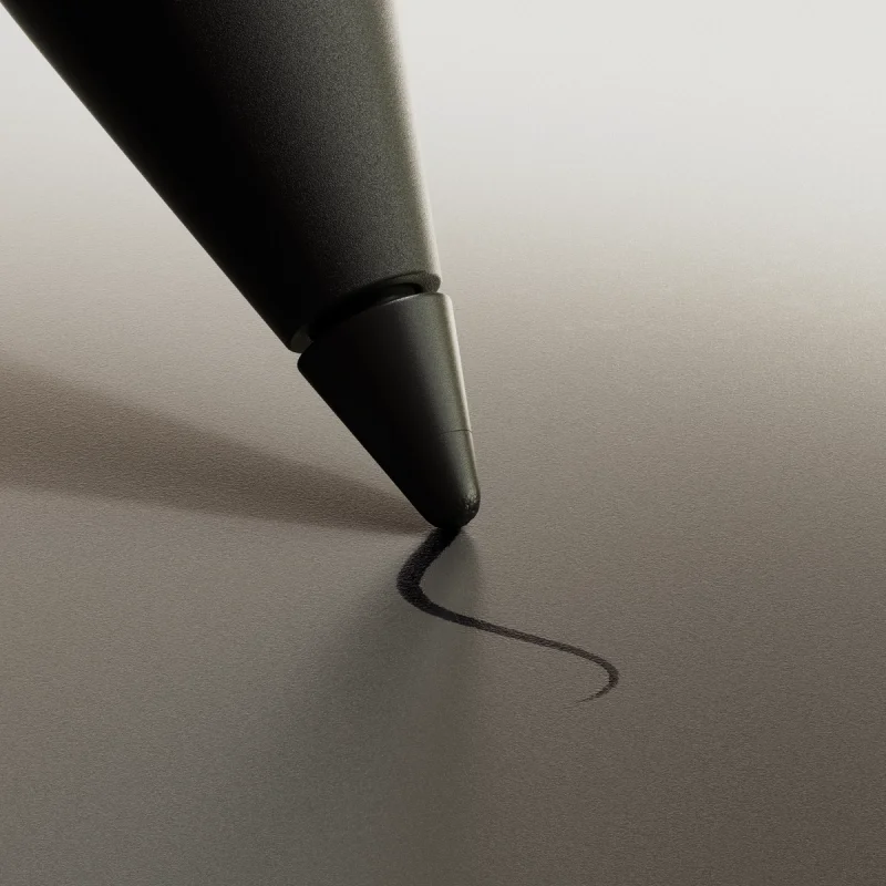 Pen drawing a line