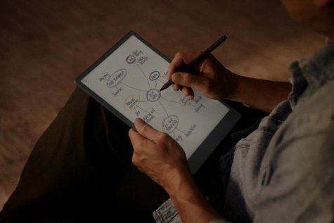 reMarkable Paper pro being used in low light conditions