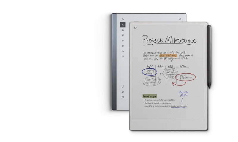 reMarkable Paper Pro and reMarkable 2 for comparison.