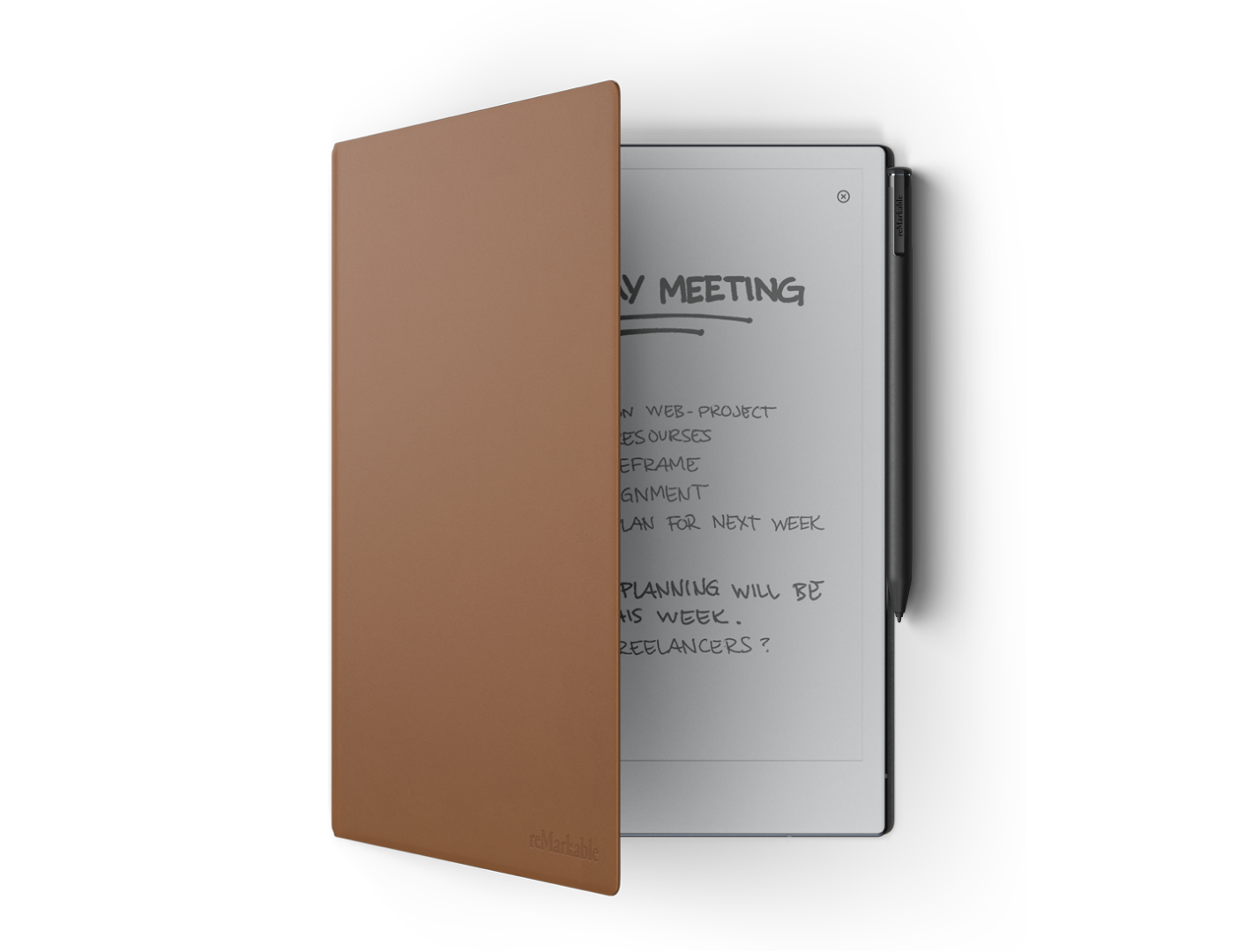 reMarkable 2 with badge