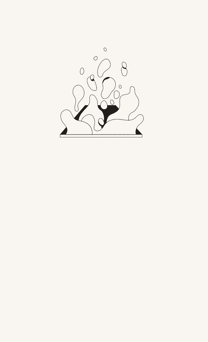 A drawing of ink blots and blobs on a reMarkable paper tablet.