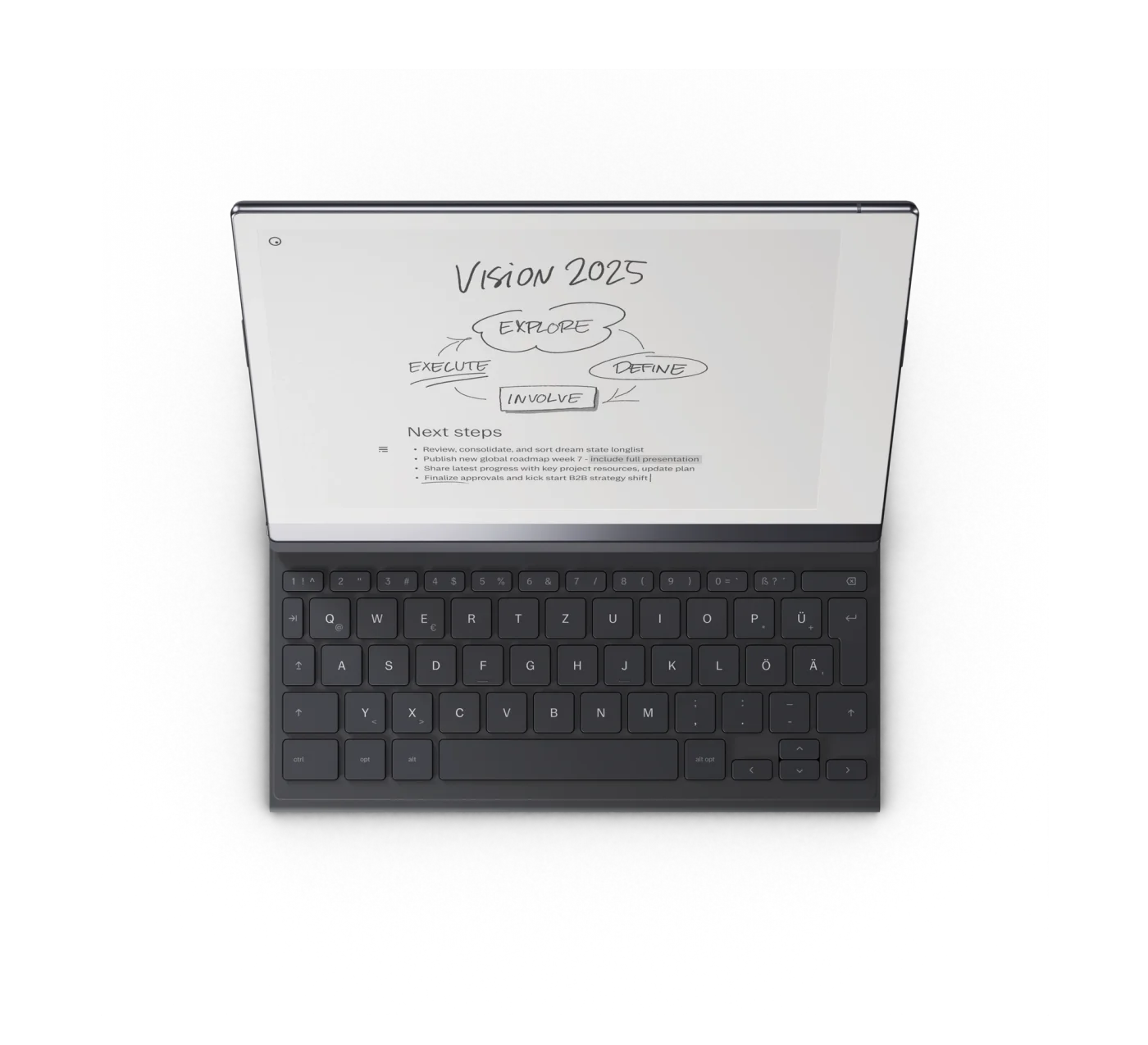 Open Type Folio from the top