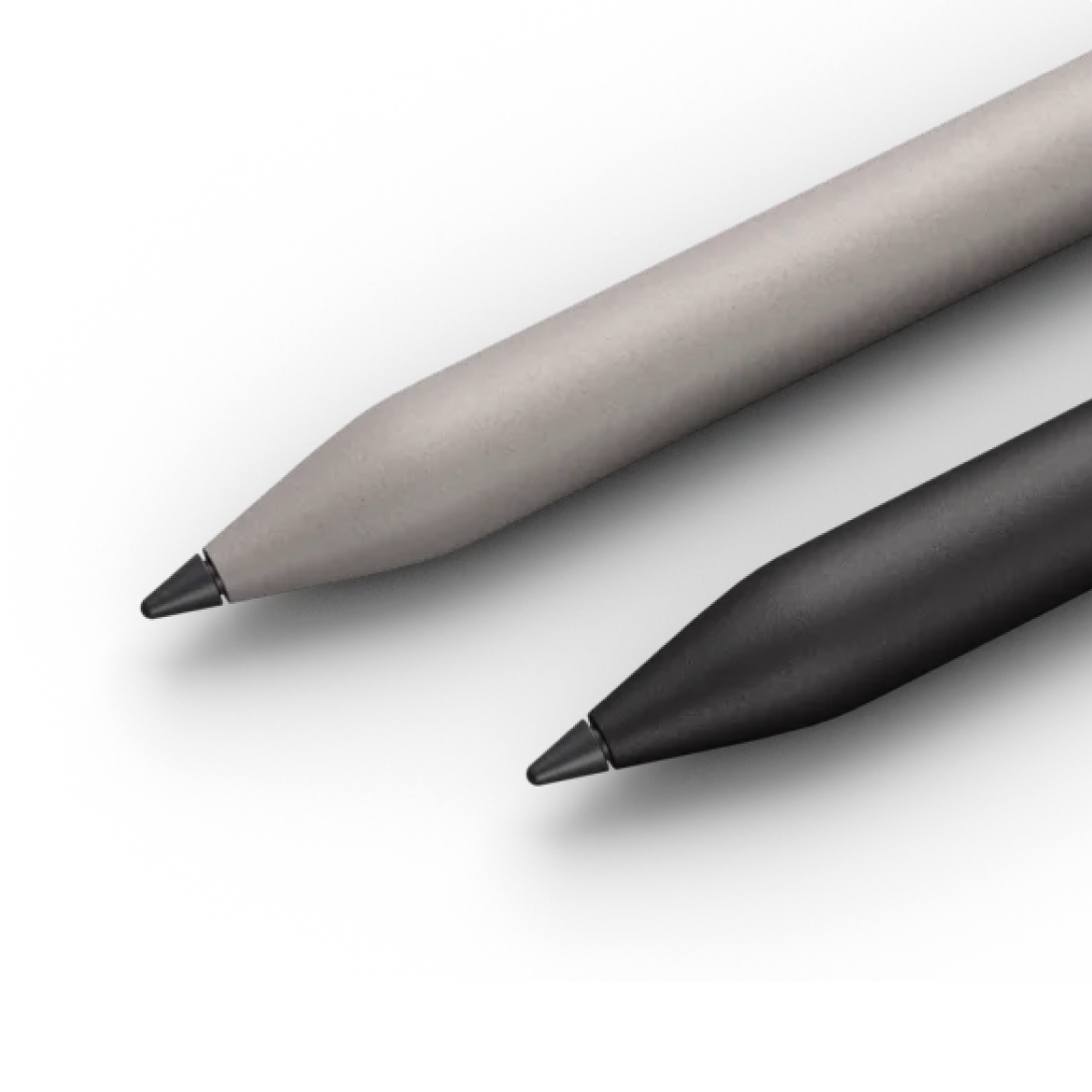reMarkable Marker writing tools in grey and black on black background.