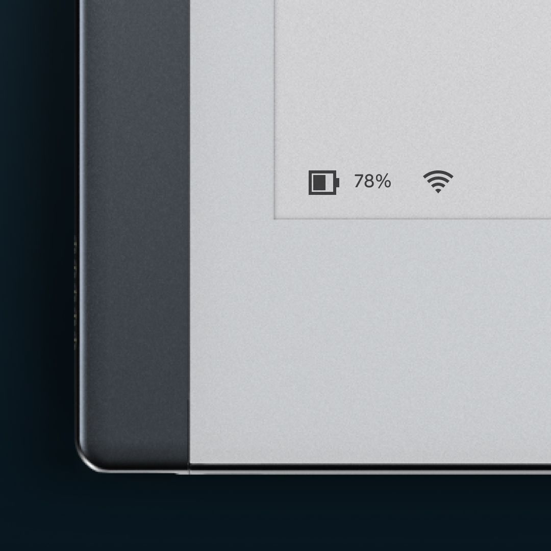Battery icon on reMarkable 2