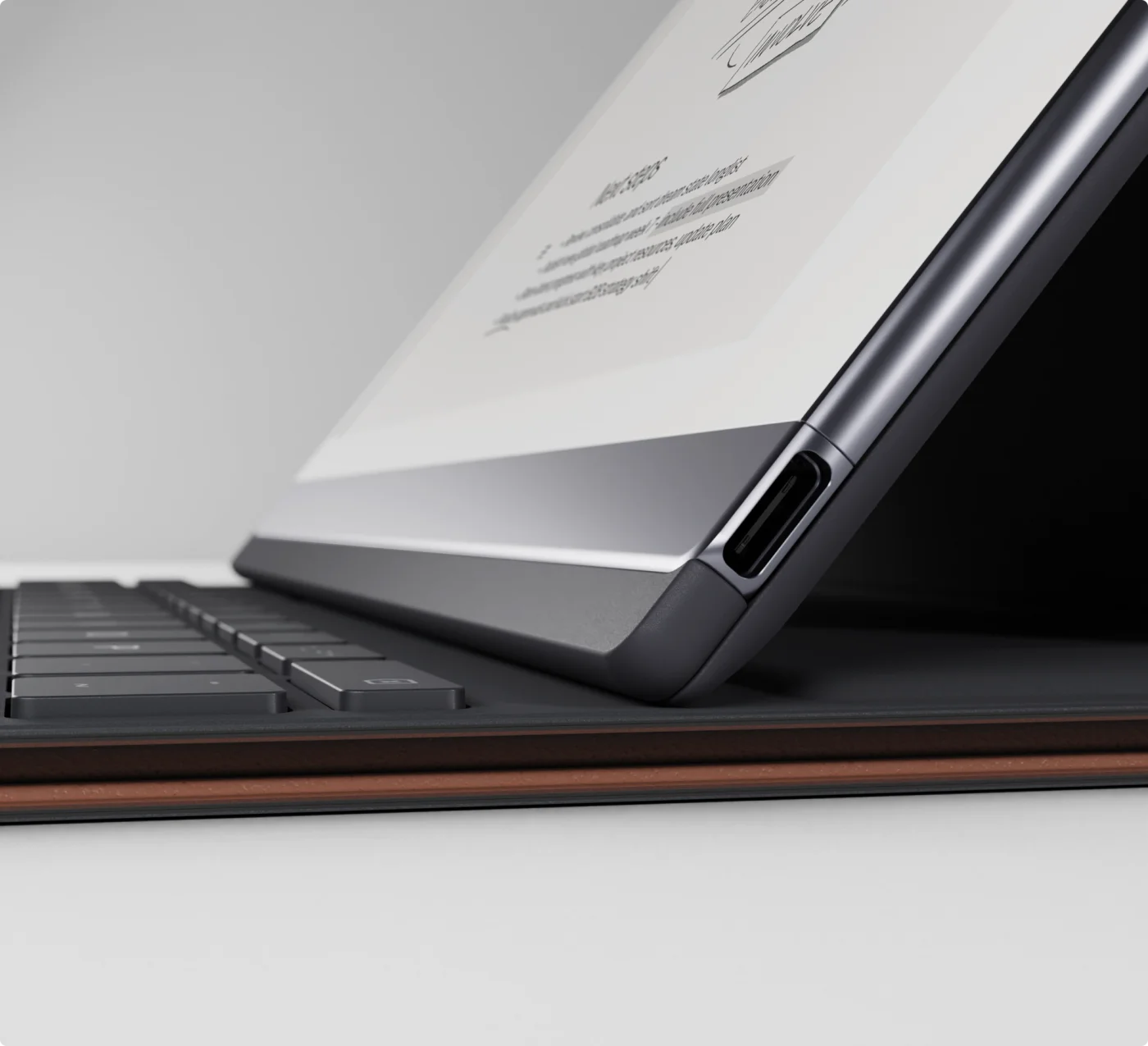 Close up of Type Folio from the side