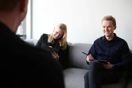 A reMarkable paper tablet being used during a meeting.