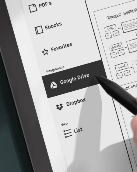Access documents in popular cloud storage apps from your paper tablet