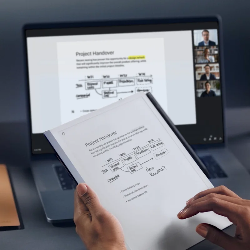 Sharing reMarkable document in video meeting with Screen Share