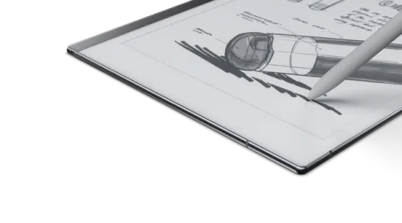 reMarkable 2 paper tablet with a Marker drawing sketches.