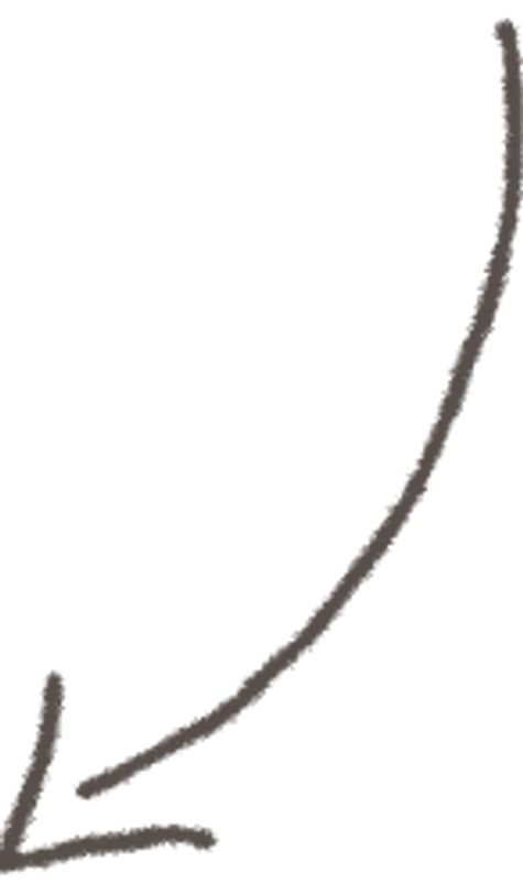down left arrow scribble