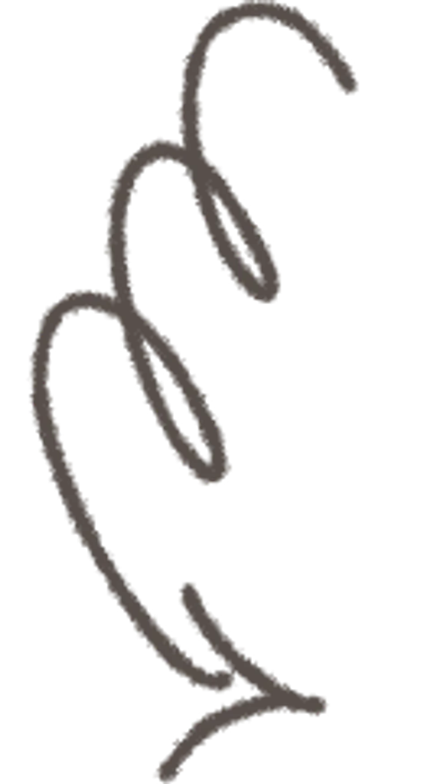 downwards twisty arrow scribble