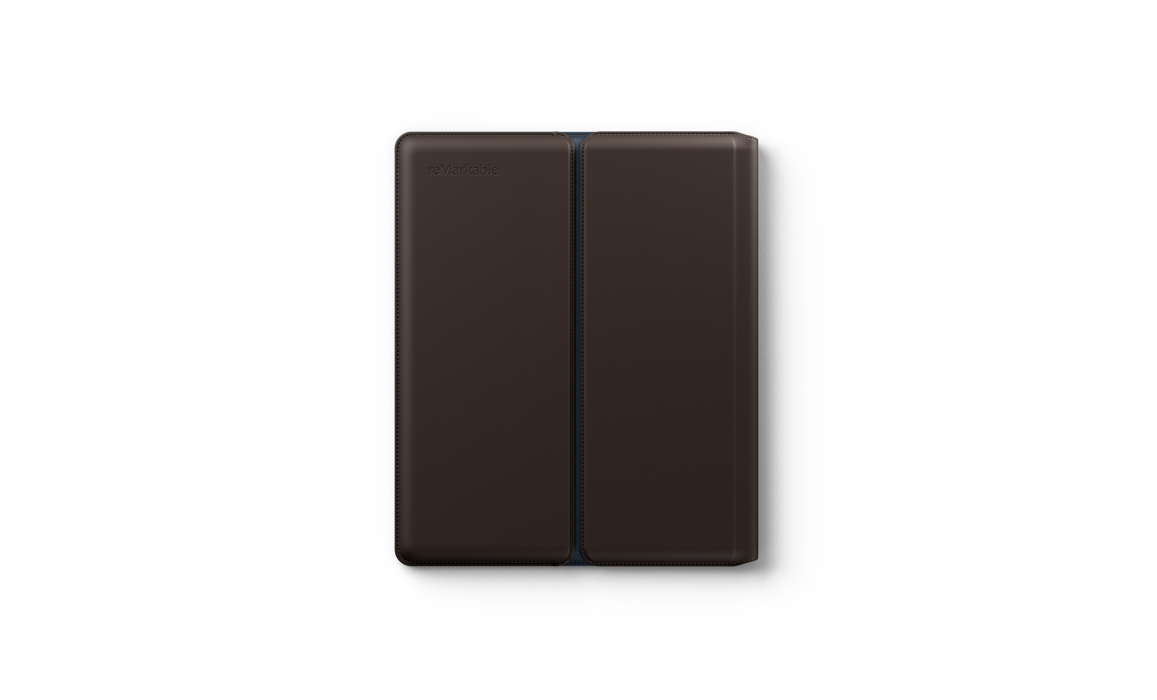 Image of the reMarkable Paper Pure with the Premium Leather Forest Brown Sleeve Folio