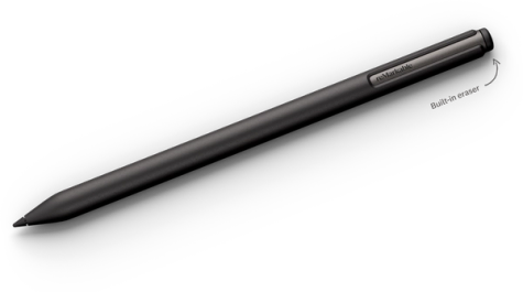 A Marker Plus, viewed on its own and featuring its built-in eraser.