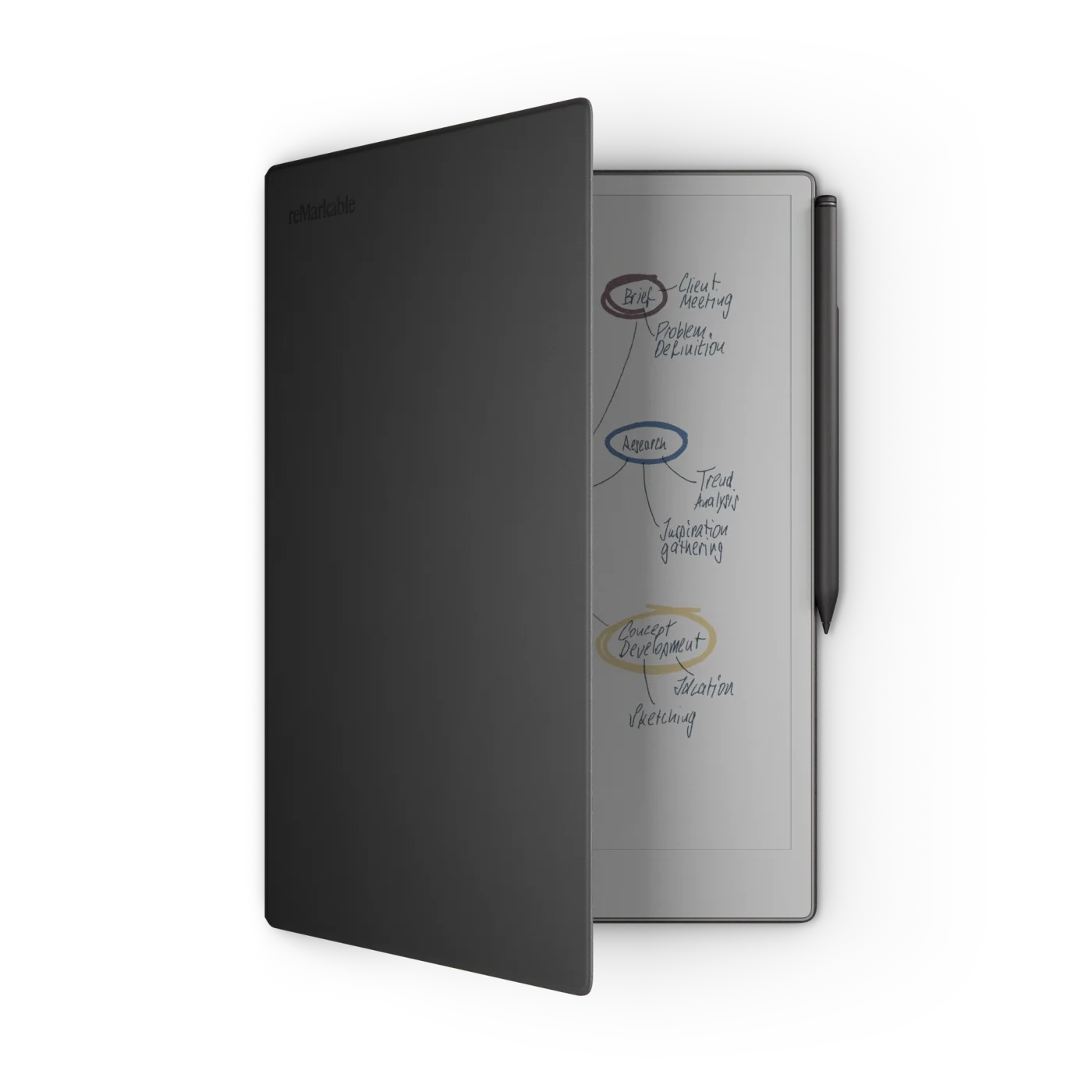 Book Folio - Premium leather - Black