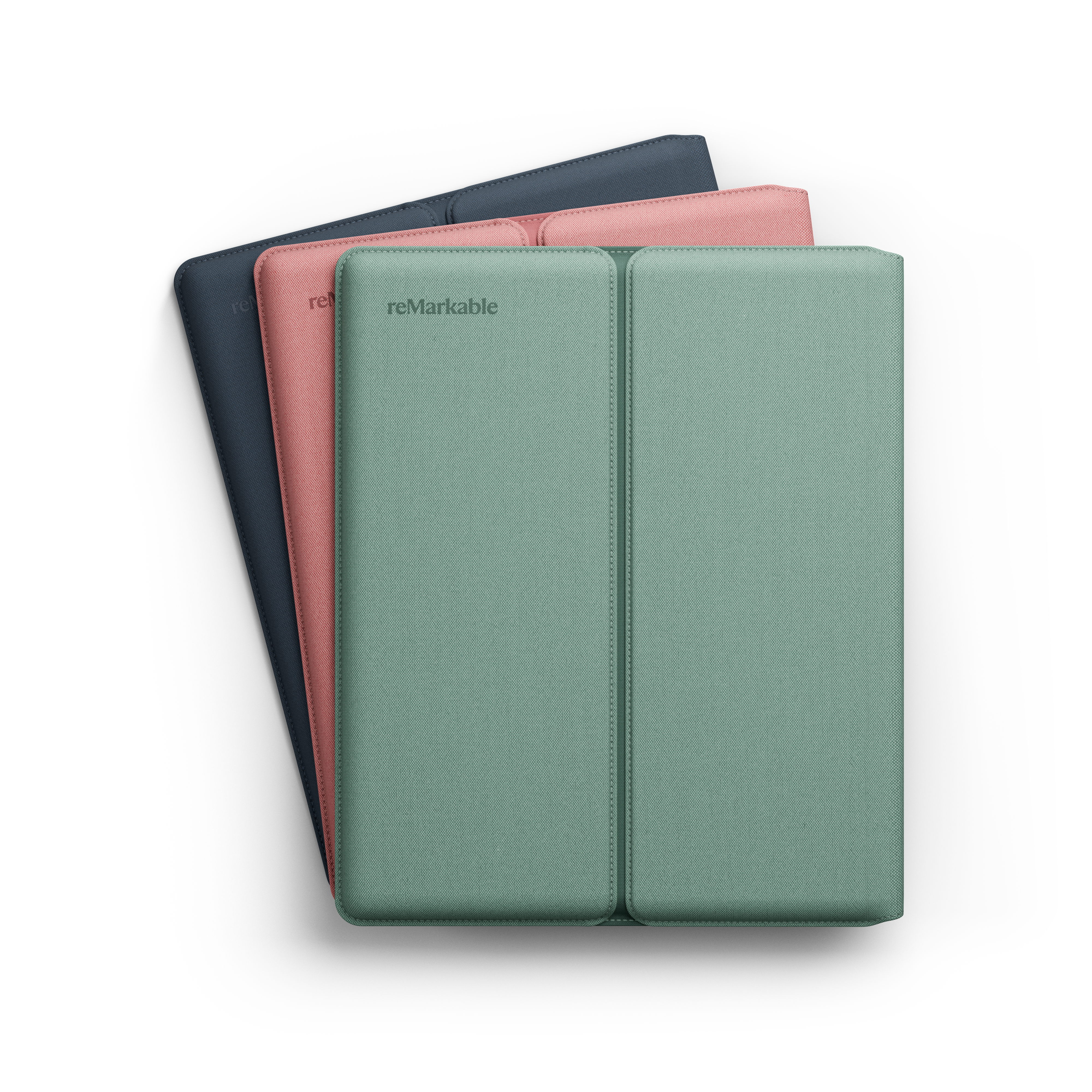 Image showing the Sleeve Folio for reMarkable Paper Pure in all 3 colors.