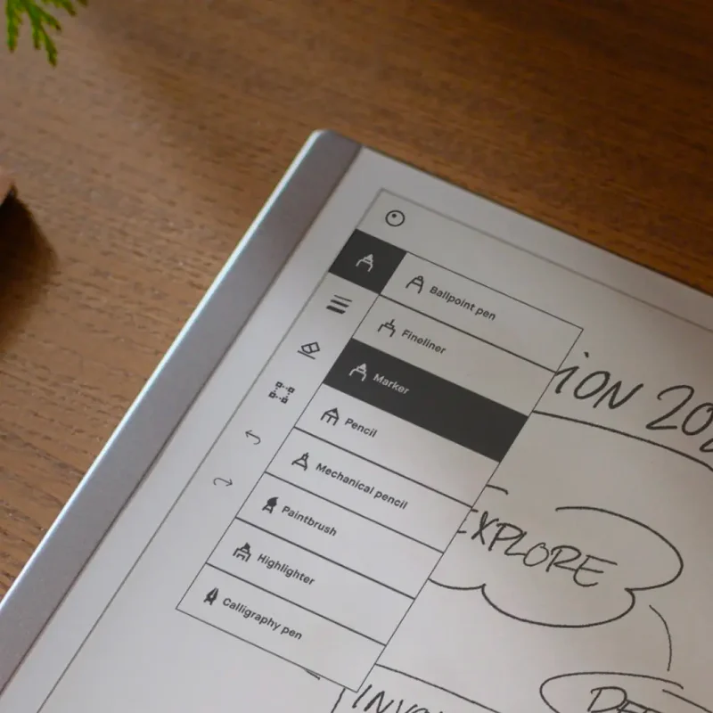Close up on reMarkable paper tablet