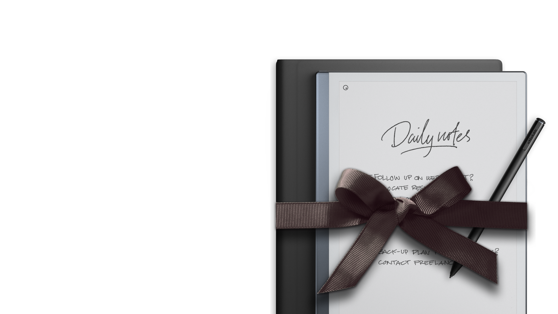 reMarkable tablet with ribbon