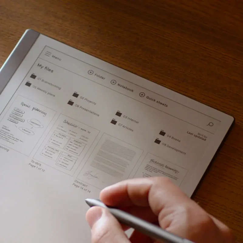 Close up on file structure